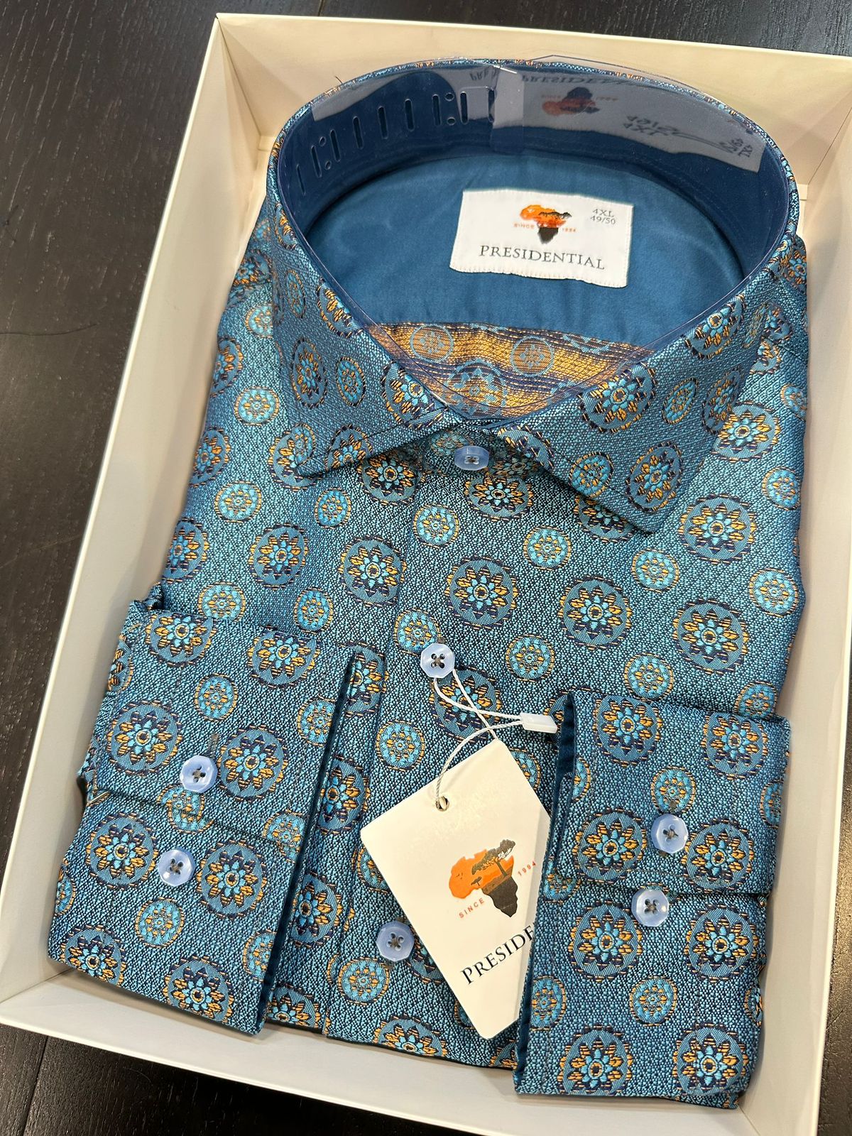 Presidential Medallion Print Luxury Shirt