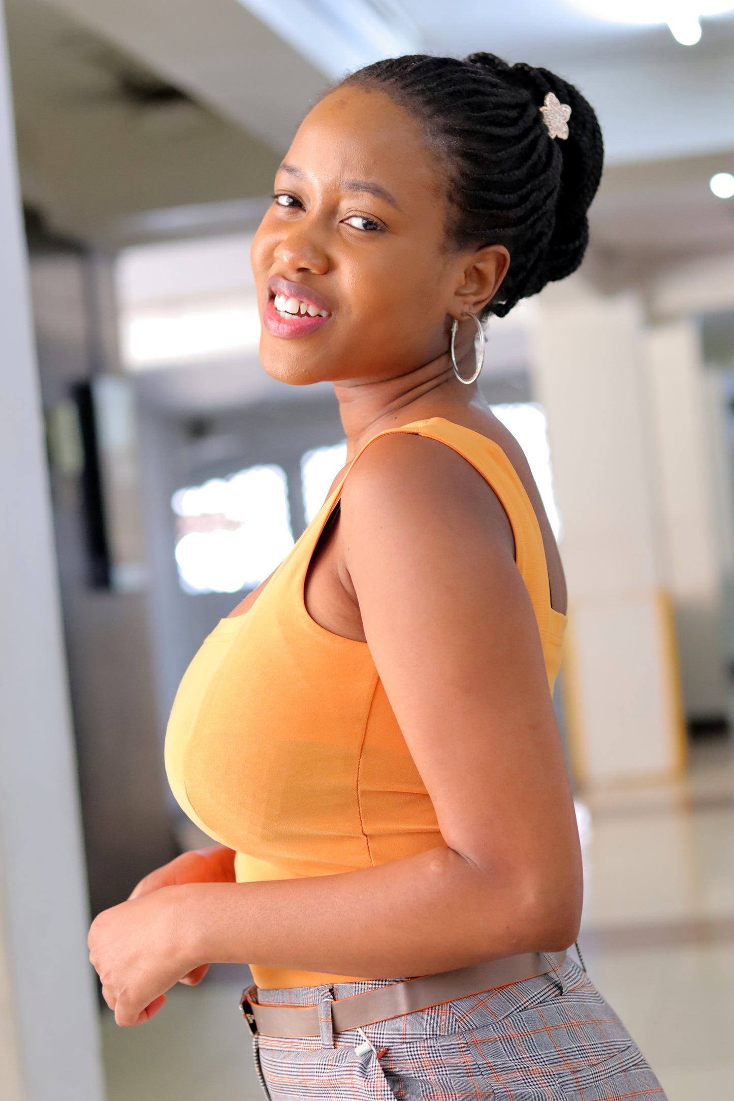 Square Neck Mustard Cami