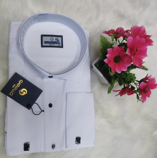 White French Cuff Men’s Premium Long Sleeve Shirt