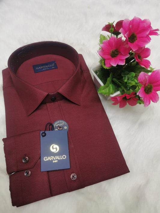 Burgundy Men's Premium Long Sleeve Shirt
