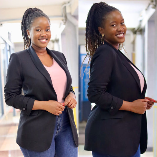 Chic Black Boyfriend Blazer