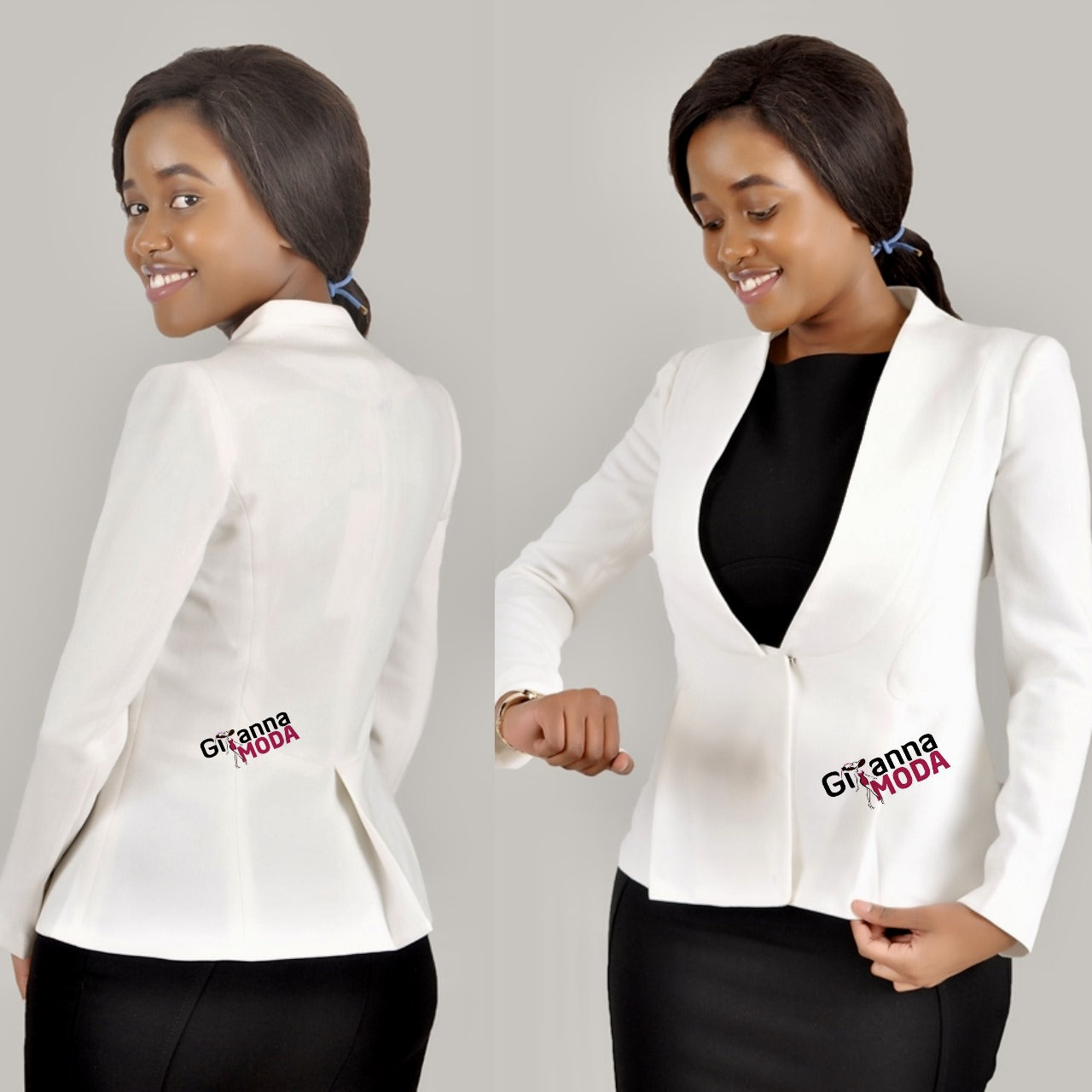 White Long Sleeved Coat