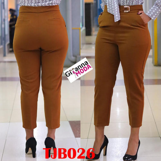 Cropped Trouser in Brown