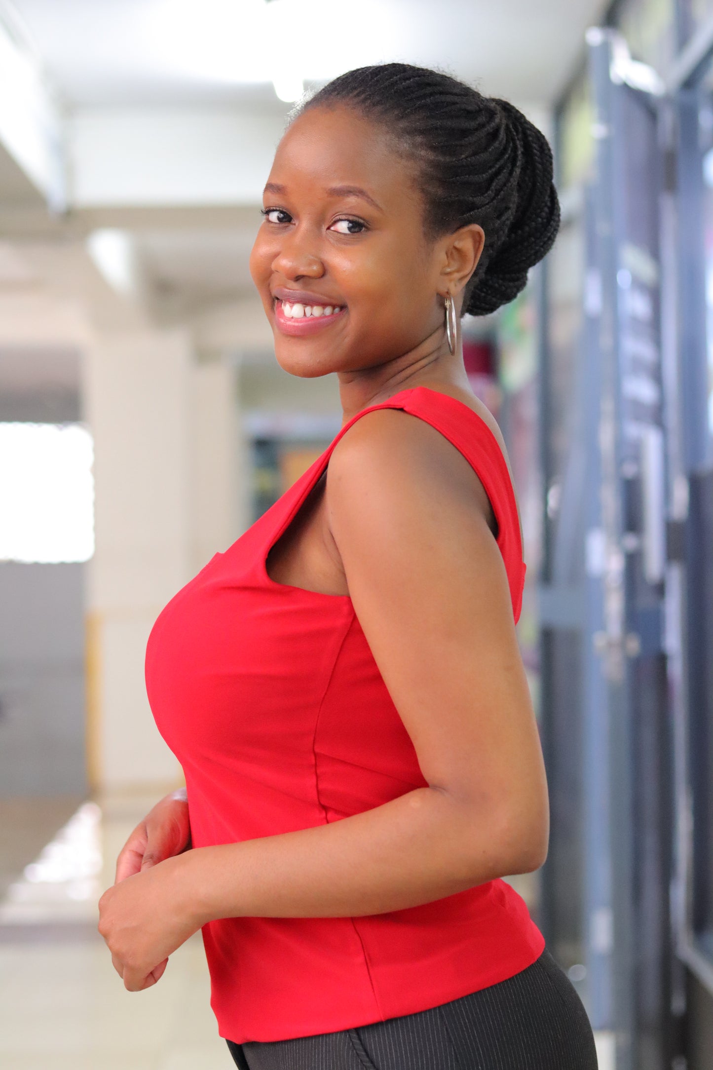 Square Neck Red Cami