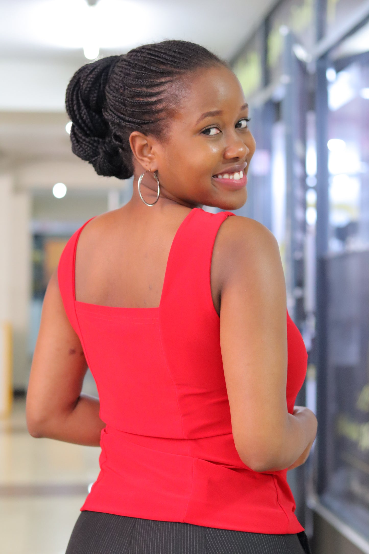 Square Neck Red Cami