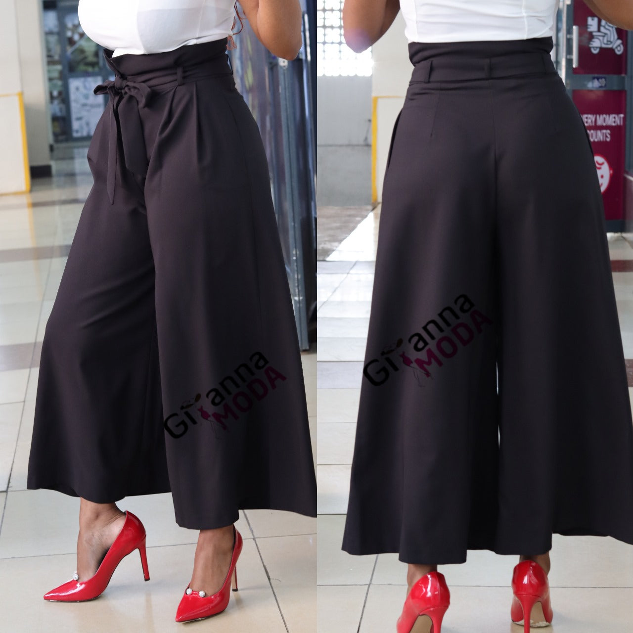 Black Wide Leg Trouser