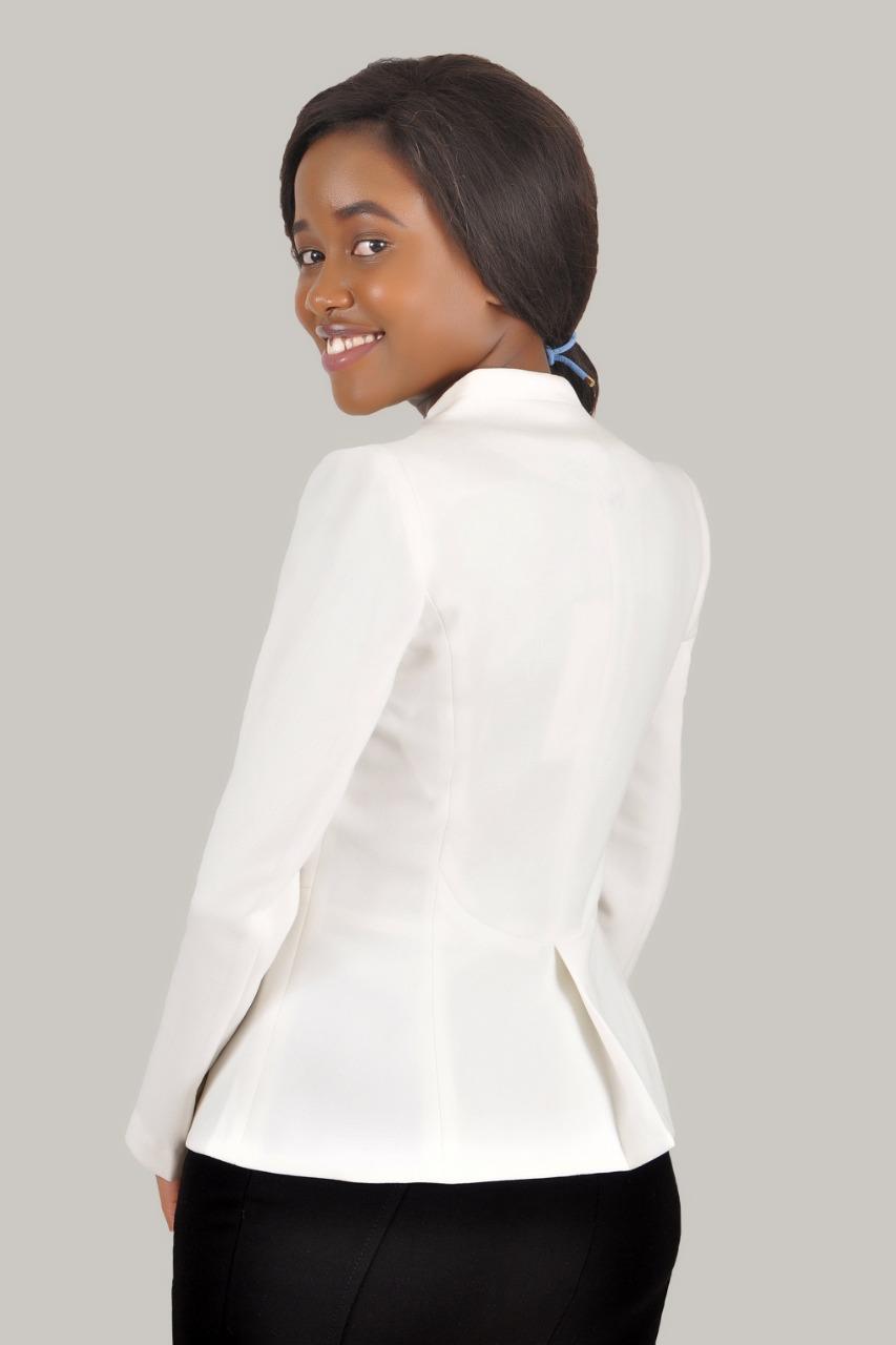 White Long Sleeved Coat