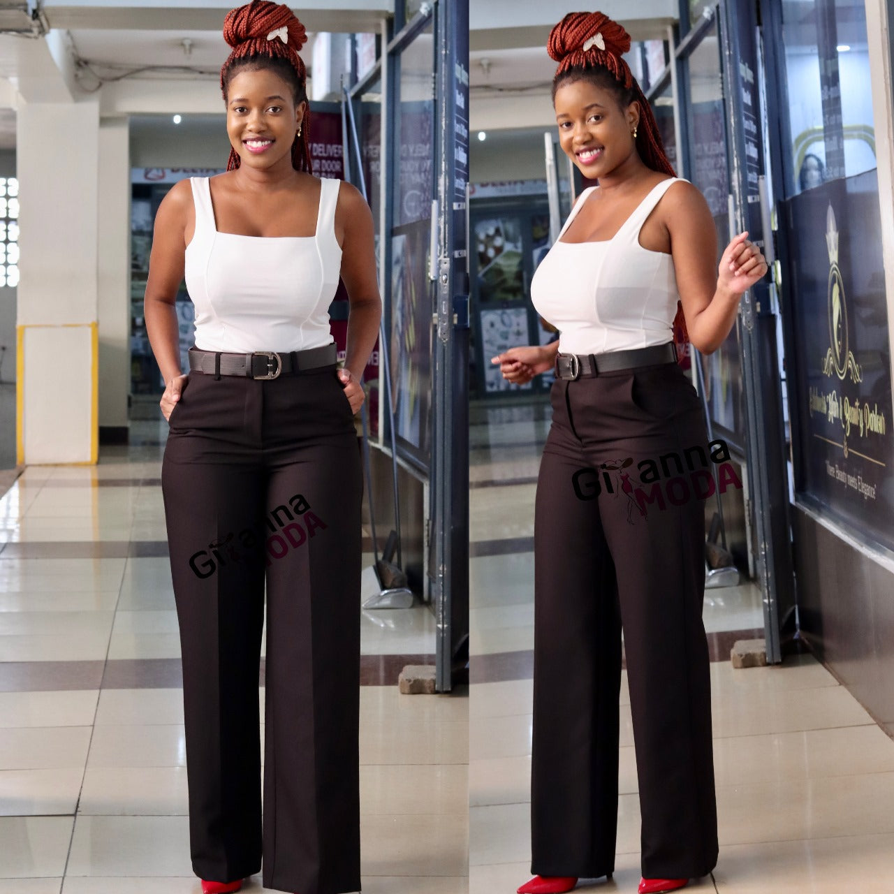 Official Palazzo Trousers in Black